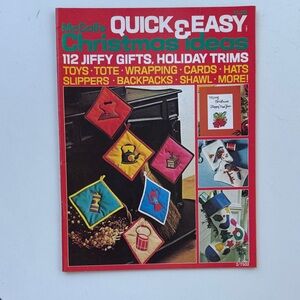 Quick & Easy Christmas Ideas Magazine McCall’s 1975
